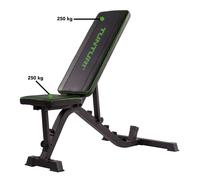 Tunturi banc de musculation UB40, banc de fitness pliable, banc d'entraînement réglable,