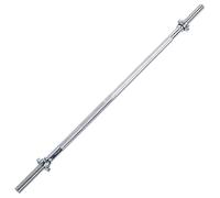 Tunturi Barre à Disque Barbell 165cm, vis, Chrome
