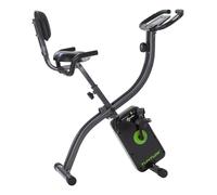 Tunturi Cardio Fit B25 Vélo d'Appartement Pliable / Home trainer / Velo fitness / Velo interieur - Apteurs de Pouls intégrés - avec écran LCD - de Résistance Réglable - ordinateur d'entraînement et dossier
