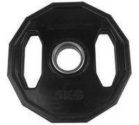 Tunturi Disque haltère en caoutchouc olympique 5 kg noir Noir G