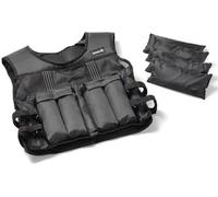 Tunturi gilet lesté pour le sport, poids de 1,25 kg jusqu'à 10 kg, gilet unisexe, réglable, pour la musculation, la course à pied avec réflecteurs de sécurité