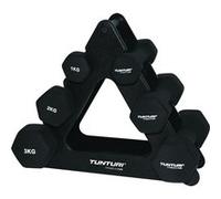 Tunturi haltères Neopreneavec support de stockage 1-3 kg noir 7-pièces Noir G
