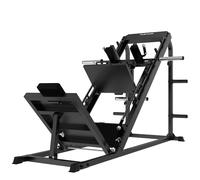 Tunturi LP60 Leg Press/Hack Squat Station de musculation - Homegym à charges libres - Appareil de fitness - Poignées antidérapantes - Appareil robuste