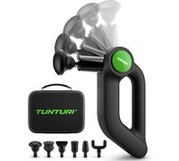 Tunturi MG70 Pistolet de massage professionnel - Appareil de massage avec tête réglable - Appareil de massage multi-poignées - 6 embouts et mallette inclus - Puissant et silencieux - Application e inc