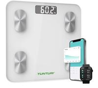 Tunturi Pèse-personne - Bluetooth - Poids de l'utilisateur 180 kg - Balance de graisse corporelle avec application - Analyse corporelle incluse