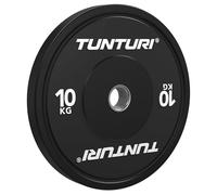 Tunturi Platinum bumper plates - Poids pour haltères - Disques d'haltères - 1x 10kg - Noir