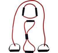 Tunturi Set de 3 bandes de fitness avec poignées, 140 cm 40 cm 20 cm, bandes de résistance, Suspension Trainer, Lourd