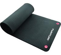 Tunturi tapis de gymnastique, tapis de fitness extra épais 1,5 cm, 180 cm, noir, tapis de yoga à suspendre