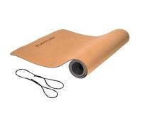 Tunturi tapis de yoga éco 183 x 61 cm TPE/liège marron/gris