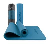 Tunturi Tapis de yoga épais 8 mm - Tapis de gymnastique antidérapant - Avec sangle de transport - Pour yoga et Pilates - Tapis de sport 183 x 61 x 0,8 cm - Frij - Particulièrement confortable - Bleu