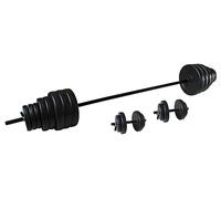 Tunturi Weight Sets Kit Barre à disques et haltères 50kg Noir Black 1