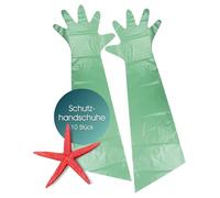 Tunze Gants de protection I 10 pièces I Gants étanches avec protection des bras extra longues I Idéal pour le travail en aquarium I Robustes et Durables I Accessoires pour aquarium