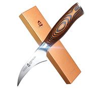TUO Couteau D'office Bec D'oiseau 6cm à Éplucher Fruits et Légumes - Petit Allemand en Acier Inoxydable - Série Fiery Phoenix