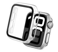 Tuocal 2 Pièces PC Coque Compatible avec Apple Watch 46mm Series 10 Protection Écran,Dur Ultra Mince Dur PC Matériel Coque, Couverture Complète Ultra Mince Verre Trempé Écran Coque
