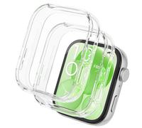 Tuocal 2 Pièces Protection Coque pour Huawei Watch Fit 3 Protection Écran, TPU Anti-rayures Protection Ecran Etui HD de Protection Couverture Complète pour Huawei Watch Fit 3
