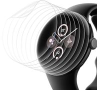 Tuocal 8 Pièces Protection Écran pour Google Pixel Watch 3 41mm Google Pixel Watch 2 Google Pixel Watch, Anti Rayures Souple Auto Cicatrisant Film TPU Flexible HD Clair Sans Bulles