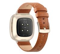 Tuocal Bracelet en cuir compatible pour Fitbit Versa 4 / Versa 3 / Fitbit Sense 2 / Sense, bracelet de rechange en cuir véritable compatible avec Fitbit Versa 4 / Versa 3 / Sense 2 / Sense Femme Homme