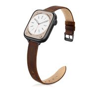 Tuocal Bracelet en cuir véritable compatible avec Apple Watch 38 mm, 40 mm, 41 mm, 42 mm (série 10) pour homme et femme, bracelet fin et élégant pour iWatch Series 10 9 8 7 6 5 4 3 2 1