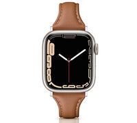 Tuocal Bracelet en cuir véritable compatible avec Apple Watch 38 mm, 40 mm, 41 mm, 42 mm (Series 10) - En cuir souple et élégant - Pour iWatch Series 10 9 8 7 6 5 4 3 2 1 SE Sports Edition Femme