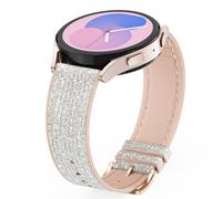 Tuocal Compatible avec Samsung Galaxy Watch 40/44mm - Bracelet de Rechange en Silicone à Paillettes 20mm pour Galaxy 6 Classic 43/47mm, 5 Pro 45mm, 4 Classic 42/46mm