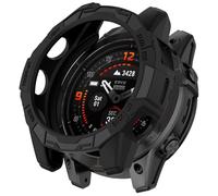Tuocal Lot de 2 coques de protection compatibles avec Garmin Epix Pro Gen 2 51 mm/Fenix 7X Pro - Protection d'écran flexible en TPU - 360° - Anti-rayures - Coque de protection ultra fine - Noir