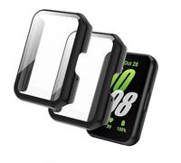 Tuocal Lot de 2 coques de protection pour Samsung Galaxy Fit 3 avec film de protection d'écran - 360 ° - En polycarbonate rigide - Anti-rayures - Noir