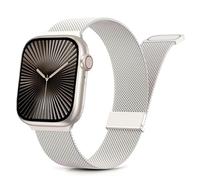 Tuocal Métal Bracelets Compatible avec Apple Watch 38mm 40mm 41mm 42mm(Series10), Sport Aimant Acier Inoxydable en métal Compatible pour iWatch Series 10 9 8 7 6 5 4 3 2 1 & SE Hommes Femmes