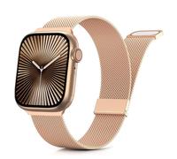 Tuocal Métal Bracelets Compatible avec Apple Watch 38mm 40mm 41mm 42mm(Series10), Sport Aimant Acier Inoxydable en métal Compatible pour iWatch Series 10 9 8 7 6 5 4 3 2 1 & SE Hommes Femmes