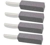 Tuodeal Lot de 4 Pierres ponces de Nettoyage avec poignée pour Cuvette de Toilette pour Salle de Bain, Piscine, Cuisine, ménage