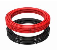 Tuofeng 12 spécifications fil 6 m [3 m Noir et 3 m rouge] fil de cuivre étamé - 12 AWG fil de silicium - flexible fil de silicium pour RC voitures, drones