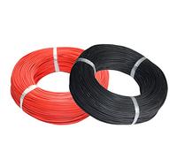 TUOFENG 16 AWG Wire Câble de silicone flexible 60 mètres [30 m noir et 30 m rouge] Fil de cuivre étamé Fil de calibre 16 calibré pour bricolage RC Modèles de jouets