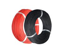 TUOFENG 16 AWG Wire Fil de silicone flexible 100 mètres [50 m noir et 50 m rouge] Fil de cuivre étamé Fil multibrin de calibre 16 pour bricolage RC Modèles de jouets Auto Electronic Equip
