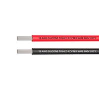 Tuofeng 18 AWG fil 3 m [1.5 m Noir et 1.5 m rouge] fil - fil de silicone de spécification 18 fil de connexion câble - fil de cuivre étamé résistant à haute température fil de silicone flexible