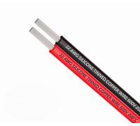TUOFENG 22 awg Silicone Fil électrique 10 mètres [Noir 5 m Rouge 5 m] Ligne de câble parallèle à 2 conducteurs Flexible Raccordement de calibre 22 Brins sans oxygène Brins Fil de cuivre étamé