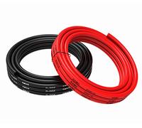 TUOFENG Fil de silicone de calibre 8 Fil électrique 8 AWG 10 mètres [5 m noir et 5 m rouge] Câble de raccordement souple en fil de cuivre étamé Résistance aux températures élevées