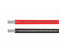 Tuofeng fil en silicone 14 AWG 3 mètres [1.5 mètres noir et 1.5 mètres rouge] fil - 14 spécifications fil de silicium câble de connexion - fil de cuivre étamé fil de silicium flexible