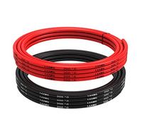 Tuofeng fil en silicone 14 AWG 6 mètres [3 mètres noir et 3 mètres rouge] fil - 14 spécifications fil de silicium câble de connexion - fil de cuivre étamé fil de silicium flexible