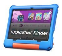 TUOHAITIME Tablette pour Enfants 10,1 Pouces sous Android 16 avec 30 Go RAM + 64 Go ROM, Extensible jusqu'à 2 to,contrôle Parental,GPS,Face ID,Wi-FI 6,processeur Octa-Core, avec étui Eva (Bleu)