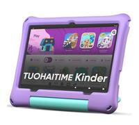 TUOHAITIME Tablette pour Enfants 10,1 Pouces sous Android 16 avec 30 Go RAM + 64 Go ROM, Extensible jusqu'à 2 to,contrôle Parental,GPS,Face ID,Wi-FI 6,processeur Octa-Core, avec étui Eva (Violet)