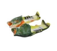 TUOJINRUIDA Chaussons unisexes drôles, poissons et homards, pour hommes ou femmes, pantoufles amusantes pour la maison à la plage, douche, heures de détente à la piscine, marche en plein air, 44/45 EU