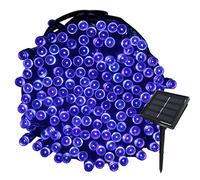 Tuokay 22M Guirlande Solaire 200 LED 8 Jeux de Lumière Guirlande Lumineuse Idéal pour la Décoration de Jardin Gazebo Patio Cour Clôture Extérieur (Bleu)