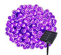Tuokay 22M Guirlande Solaire 200 LED 8 Jeux de Lumière Guirlande Lumineuse Idéal pour la Décoration de Jardin Gazebo Patio Cour Clôture Extérieur (Violet)