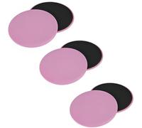 Tuokay, 6pcs Disque de Fitness Abdominaux Core Disque Glisseur, Disques de Remise en Forme pour Yoga, Pilates, Crossfit, Gym, Entraînement Abdominal à Domicile (Rose)