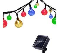 Tuokay Guirlande Solaire Extérieure avec Ballon, 6,5M 30 LED Guirlande Lumineuse Solaire Etanche, 8 modes d'éclairage Lampe Décoratives pour Jardin Gazebo Patio Cour Clôture Extérieur (Multicolore)