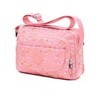 tuokener Petit Sac Bandouliere Femme Sac à Main Tissu Bandoulière Femmes Imperméable Saccoche Fille Pour Voyage,Rose