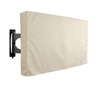 TUOKLNC Housse de télévision d'extérieur imperméable, anti-poussière pour TV LCD LED de 22 à 55 pouces, protection résistante aux intempéries avec chiffon en microfibre, housse universelle pour