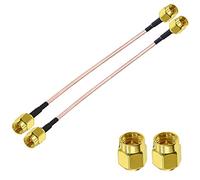 TUOLNK 2 Pack 6 pouces SMA vers SMA câble adaptateur RG316 SMA mâle vers SMA mâle câble d'extension d'antenne WiFi pour antennes/câble coaxial RF SMA mâle vers SMA mâle câble coaxial