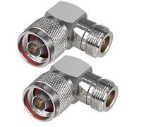 TUOLNK Adaptateur à angle droit de type N N mâle vers N femelle connecteur coaxial RF en forme de L à 90 degrés adaptateur coaxial coudé de type N pour câble d'extension d'antenne Wifi 2 pièces
