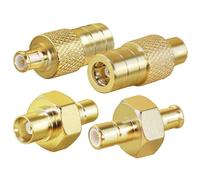 TUOLNK Adaptateur autoradio Dab SMB vers MCX Kit Adaptateur coaxial 4 Types MCX SMB mâle vers Femelle pour antenne Radio Dab câble d'antenne Dab