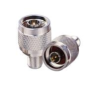TUOLNK Adaptateur coaxial N à F Type N mâle à connecteur coaxial Femelle de Type F pour routeur de câble coaxial 2 pièces